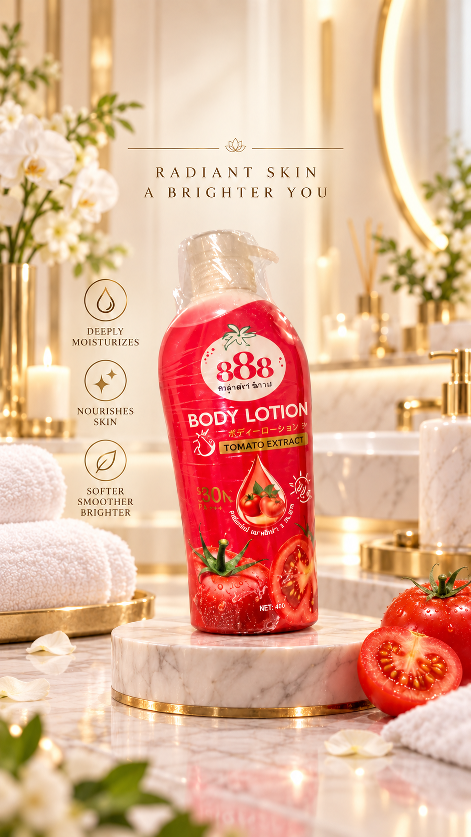 888 TOTAL WHITE BODY LOTION - Image 2