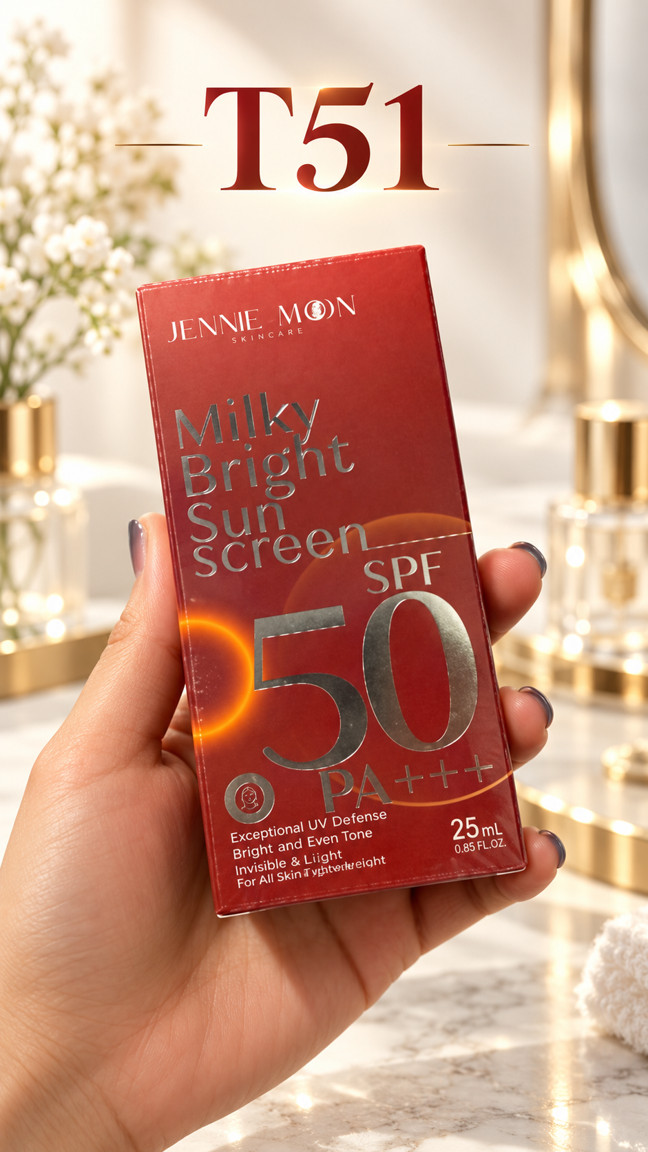 JENNIE MOON MILKY BRIGHT SUNSCREEN SPF 50 PA+++ (25 ML)