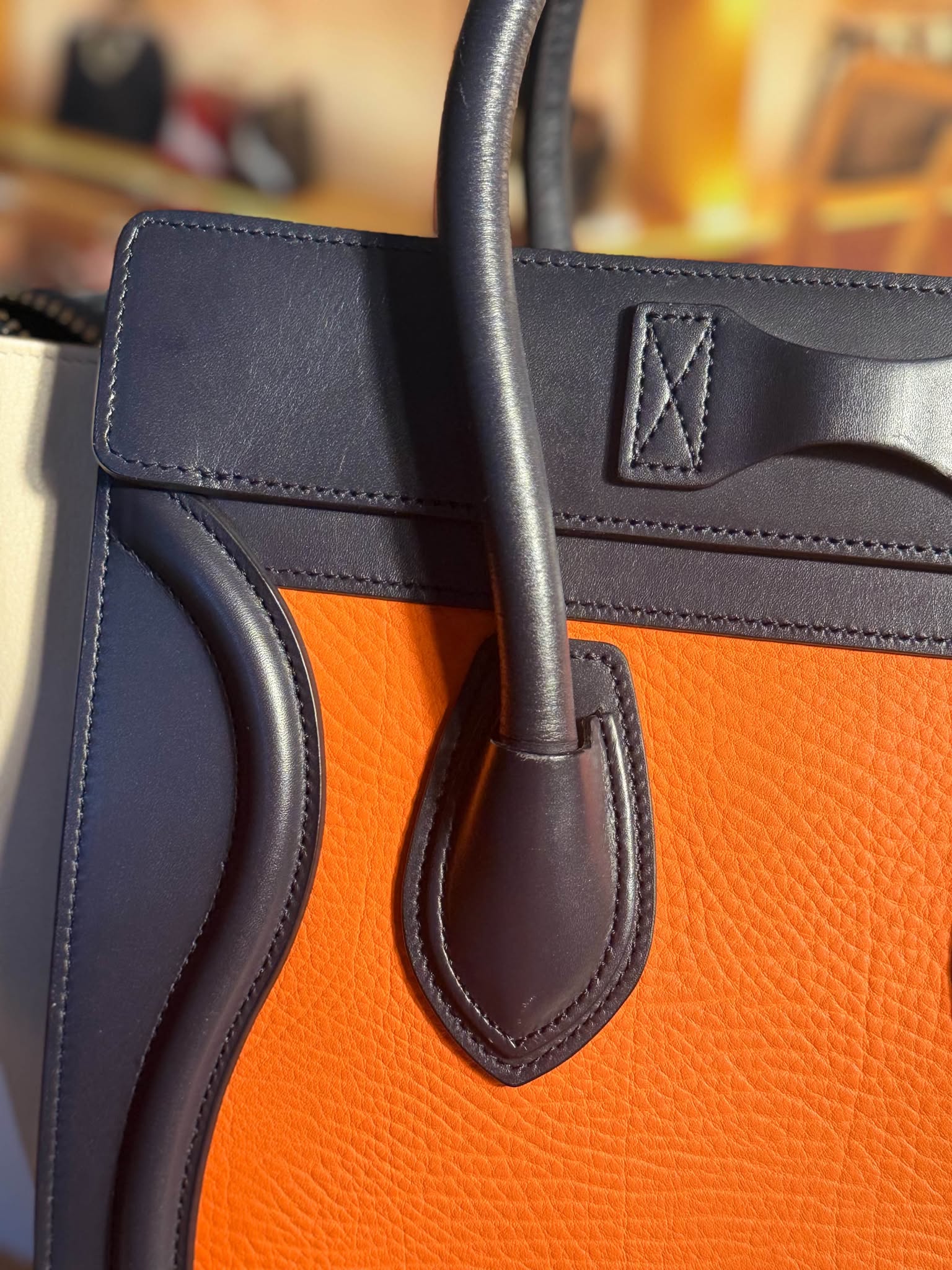 Céline Tricolor Mini Luggage Tote FOR LAYAWAY INBOX US IN FB - Image 14