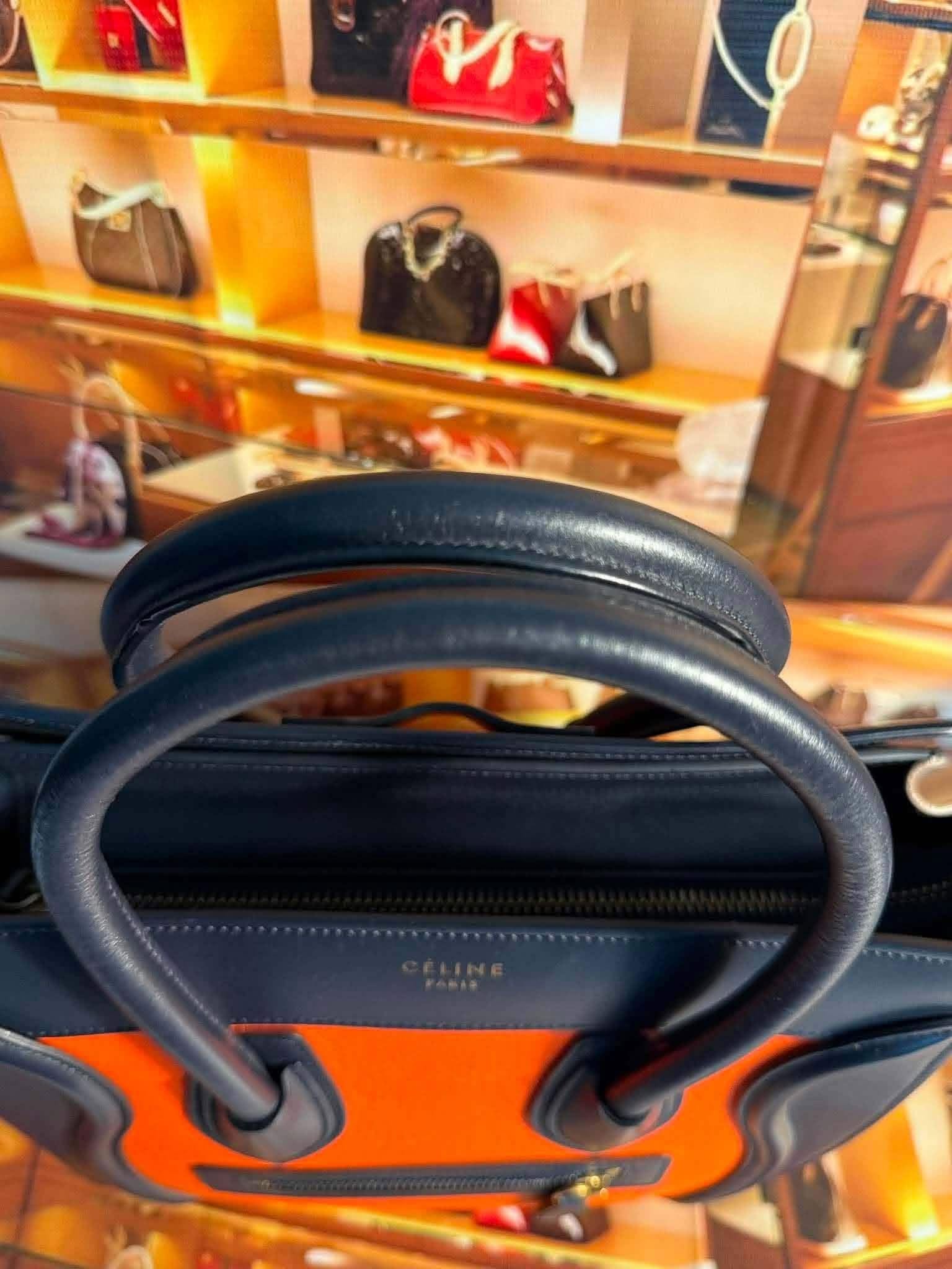 Céline Tricolor Mini Luggage Tote FOR LAYAWAY INBOX US IN FB - Image 3