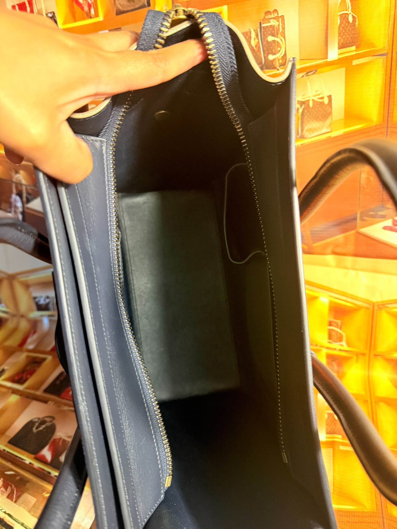 Céline Tricolor Mini Luggage Tote FOR LAYAWAY INBOX US IN FB - Image 9