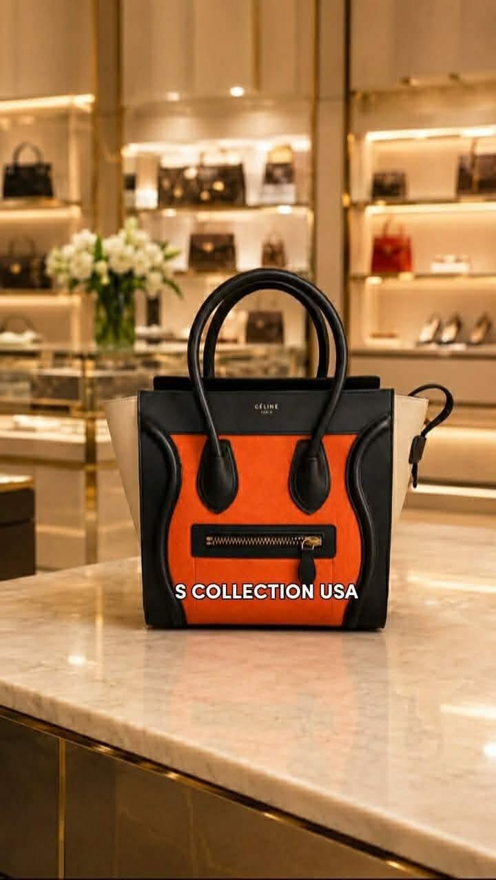 Céline Tricolor Mini Luggage Tote FOR LAYAWAY INBOX US IN FB - Image 28