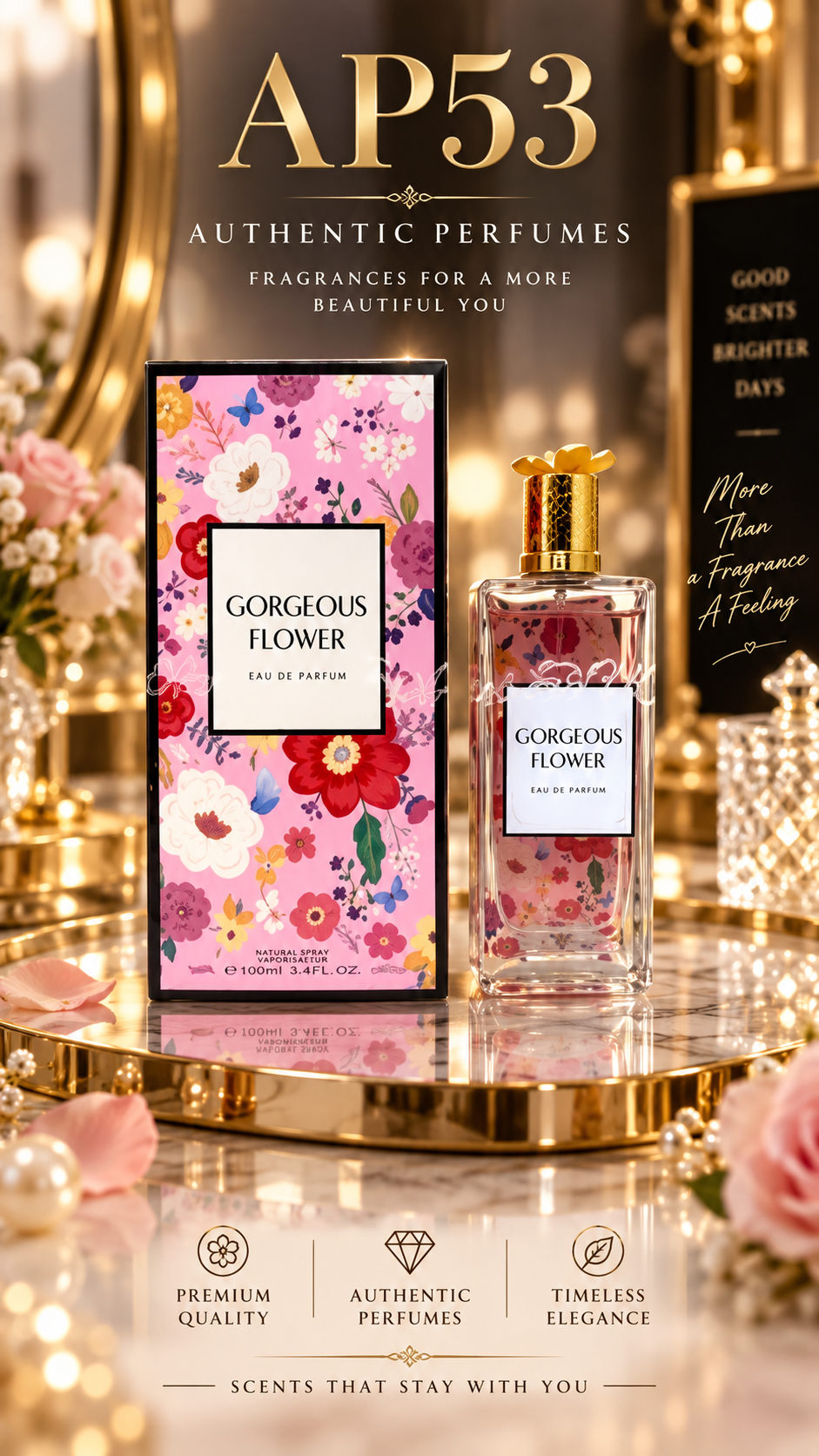 AUTHENTIC Gorgeous Flower for Women (MHC)