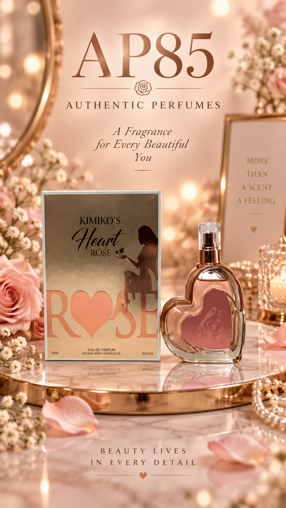 AUTHENTIC Kimberly Heart Rose for Women (MHC)