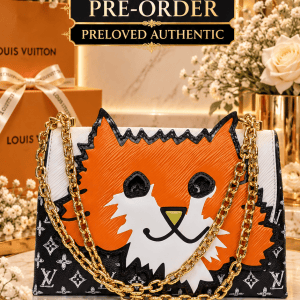LOUIS VUITTON FOX FACE EPI LEATHER CHAIN SHOULDER BAG – ORANGE / BLACK / WHITE 🦊